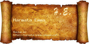 Harmata Emma névjegykártya